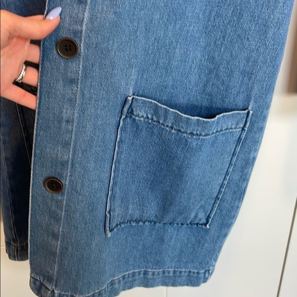 Zara Premium Denim Coat - Picture 5 of 5